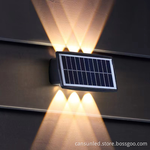 Factory Price Low Power Wholesale Solar RGB IP65 LED Wall Light